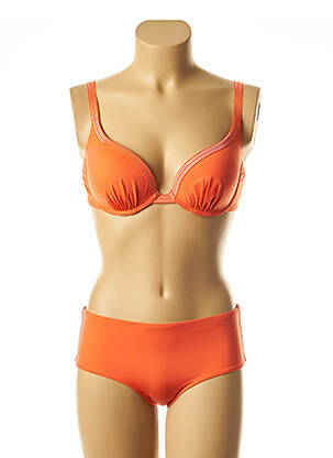 Costum de baie din două piese elasticitate top sutien modelat portocalie SIMONE PERELE femeie