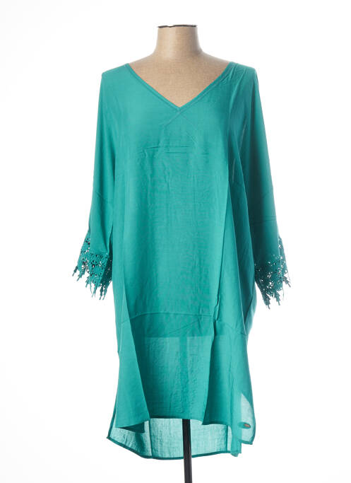 Tunică mâneci lungi guler în v verde O'NEILL femme