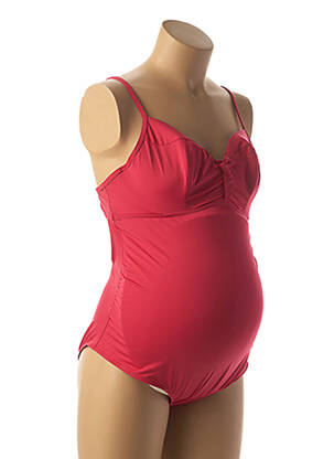 Costum de baie maternitate țesătură jersey roșu CACHE COEUR femeie