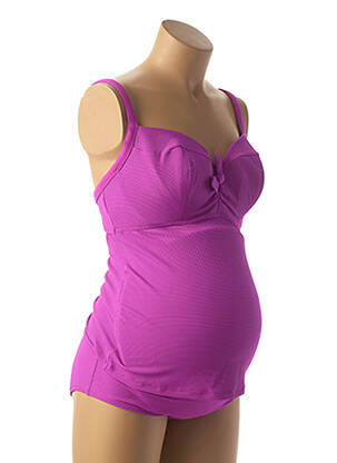 Costum de baie maternitate bretele elastice reglabile roz CACHE COEUR femeie