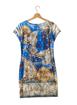 Rochie scurtă mâneci scurte mâneci scurte albastru ATELIER PROVOCATEUR FOR BOHOCHIC femeie