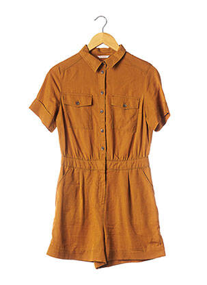 Salopetă-pantalon maro CAMAIEU femeie