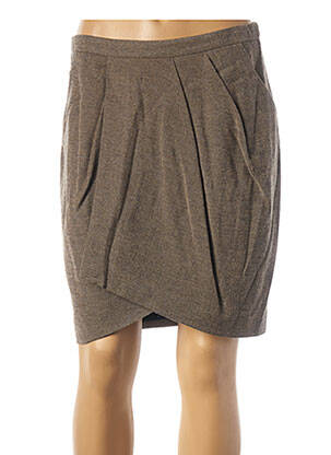 Fustă scurtă maro TEENFLO femeie