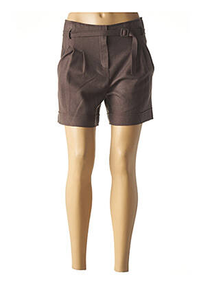 Șort finisaj rever maro TEENFLO femme