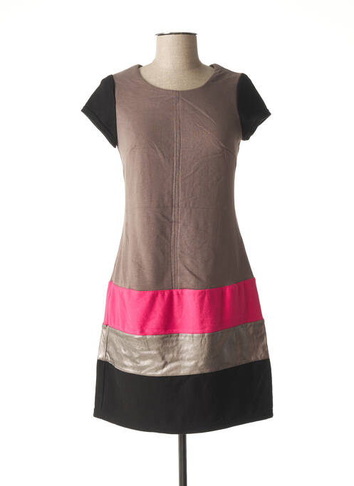 Rochie scurtă gri MISS CAPTAIN femeie