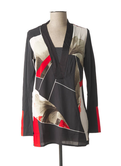 Tunică mâneci lungi gri MISS CAPTAIN femeie