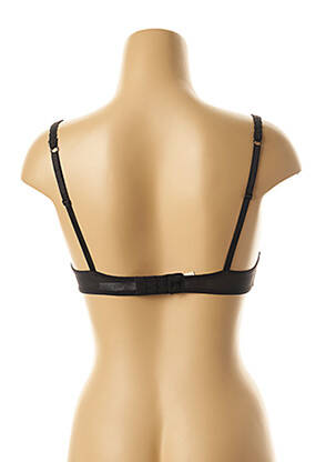 Sutien efect material satinat sutien balconet cu decolteu înalt negru LEJABY femeie