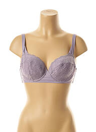 Sutien efect material satinat top sutien modelat violet LEJABY femeie