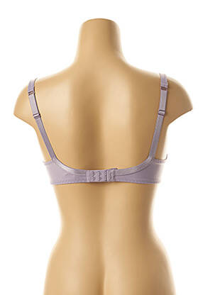Sutien efect material satinat top sutien modelat violet LEJABY femeie