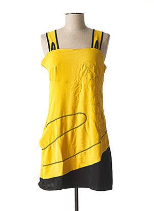 Rochie midi galben VIRGINIE & MOI femeie