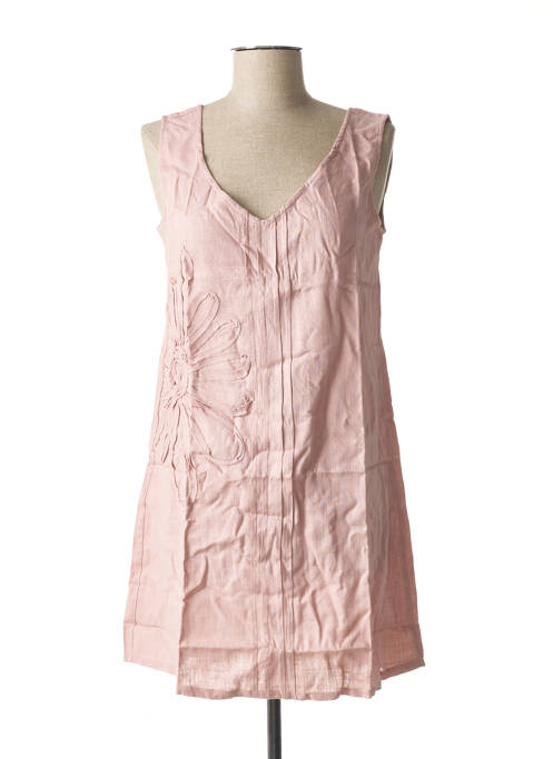 Rochie scurtă roz L33 femeie