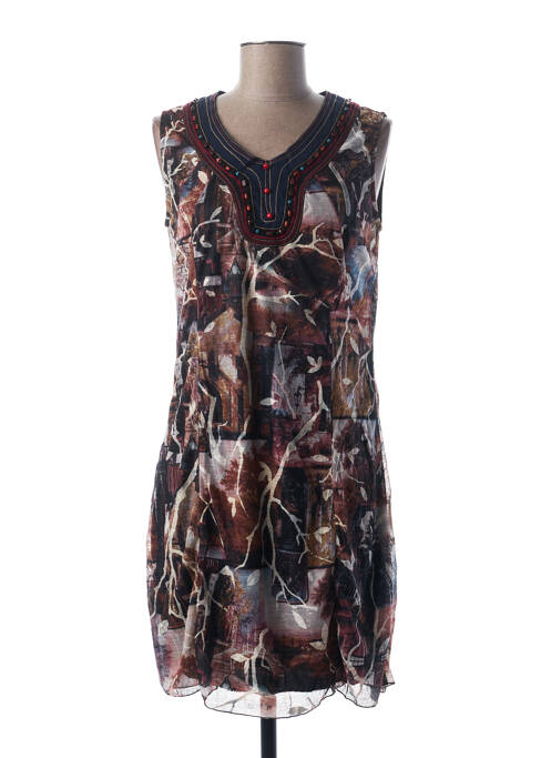 Rochie midi maro L33 femeie