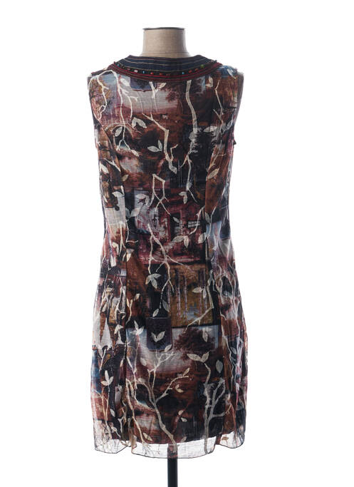 Rochie midi maro L33 femeie