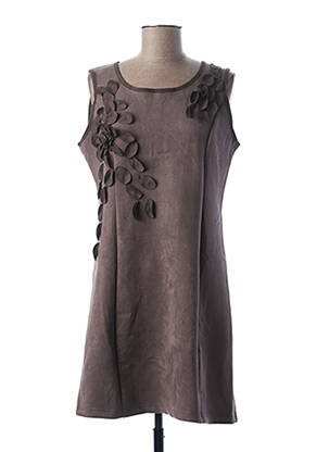 Rochie midi gri L33 femeie