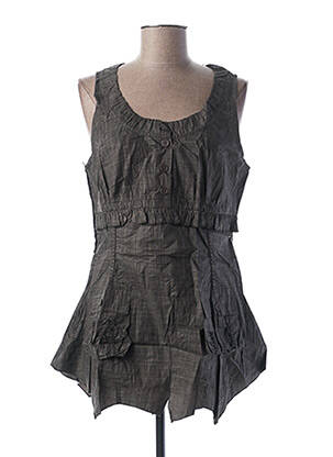 Tunică fără mâneci gri L33 femeie