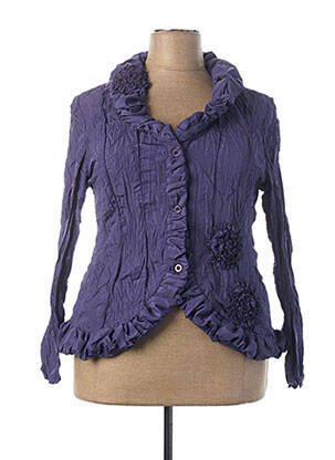 Jachete elegante buzunare albastru L33 femeie