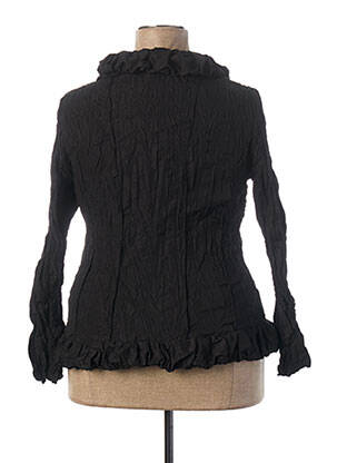 Jachete casual guler rotund negru L33 femeie