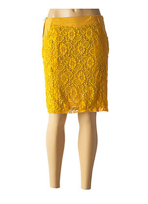 Fustă scurtă galben VIRGINIE & MOI femeie