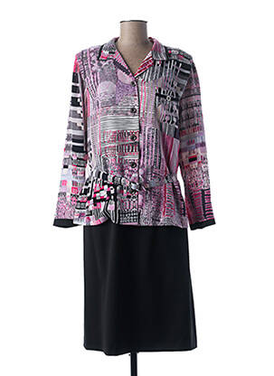 Set rochie tip de jachetă șic roz GUY DUBOUIS femeie