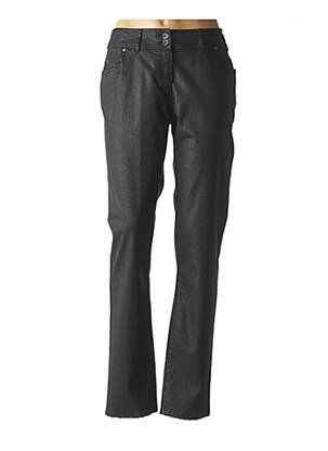 Pantalon țesătură acoperită mărime normală negru MERI & ESCA femeie