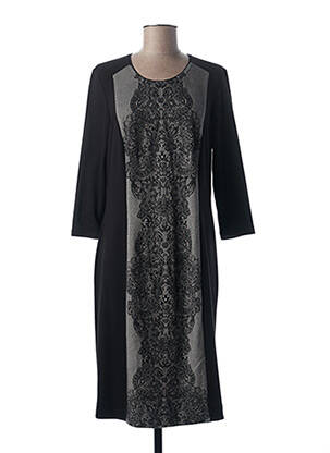 Rochie midi mâneci 3/4 mâneci 3/4 negru PAUPORTÉ femeie