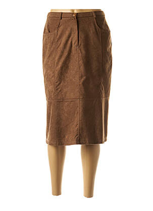 Fustă midi maro PAUPORTÉ femeie