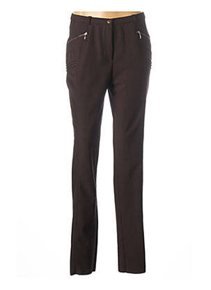 Pantalon drept elasticitate mărime normală maro PAUPORTÉ femeie