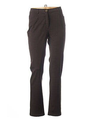 Pantalon drept elasticitate maro WEINBERG femeie