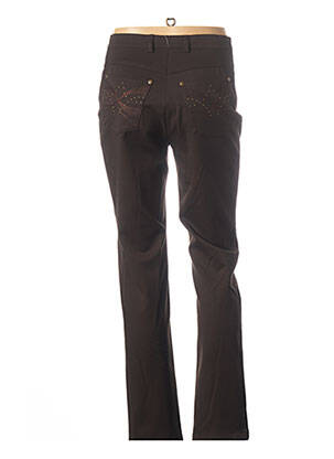 Pantalon drept elasticitate maro WEINBERG femeie