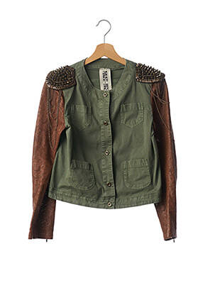 Jachete casual guler rotund verde PROJECT FOCE femeie