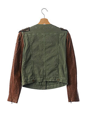 Jachete casual guler rotund verde PROJECT FOCE femeie