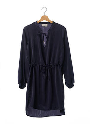 Rochie scurtă croială fluidă mâneci lungi gri AMELIE & AMELIE femeie