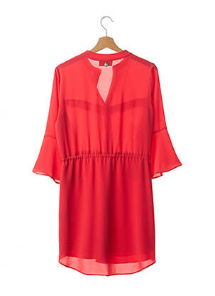 Rochie scurtă croială fluidă mâneci 3/4 roșu AMELIE & AMELIE femeie