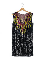 Rochie scurtă fără mâneci fără mâneci negru SANS MARQUE femeie