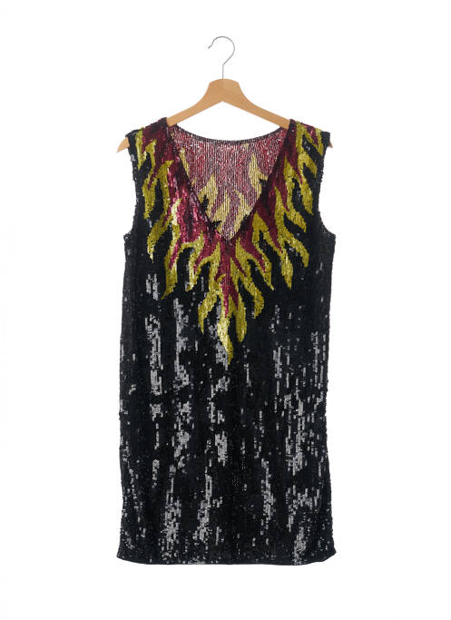 Rochie scurtă negru SANS MARQUE femeie