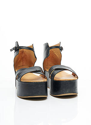 Sandale/pantofi decupați material neted toc de 7 la 9 cm negru MAISON MARTIN MARGIELA femeie