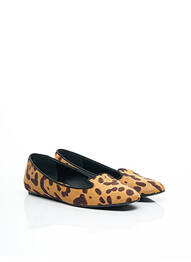 Mocasini toc plat până la 3 cm bej GIAMBATTISTA VALLI femme