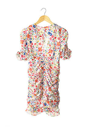Rochie midi imprimeu floral alb PALOMA BLUE femeie