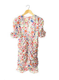 Rochie midi imprimeu floral alb PALOMA BLUE femeie
