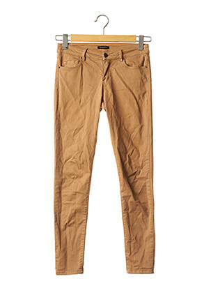 Pantalon slim talie joasă talie joasă maro MASSIMO DUTTI femeie