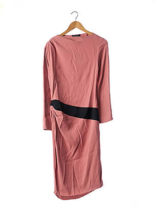 Rochie midi mâneci lungi mâneci lungi roz CLIPS femeie