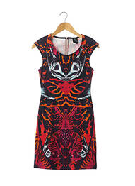 Rochie scurtă fără mâneci fără mâneci portocaliu ALEXANDER MCQUEEN femme