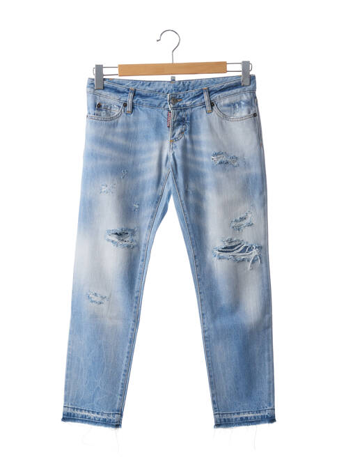 Blugi cu croială slim albastru DSQUARED2 femeie