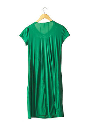 Rochie midi mâneci scurte mâneci scurte verde INDIES femeie