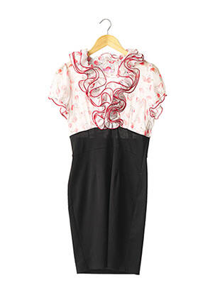 Rochie midi imprimeu fantezie negru ASHWI femeie