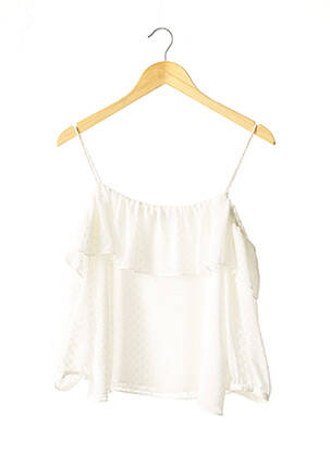 Top alb SAMSOE & SAMSOE femeie