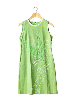 Rochie midi imprimeu fantezie fără mâneci verde CASTELBAJAC femeie