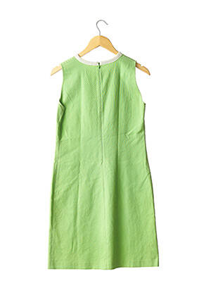 Rochie midi imprimeu fantezie fără mâneci verde CASTELBAJAC femeie