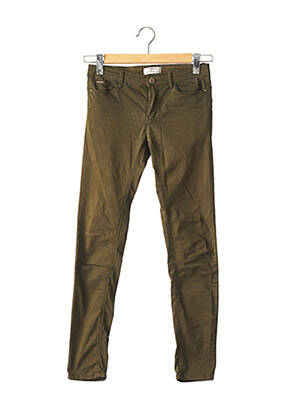 Pantalon 7/8 elasticitate talie joasă verde STRADIVARIUS femeie