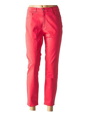 Pantalon 7/8 elasticitate talie joasă roșu ZAPA femeie